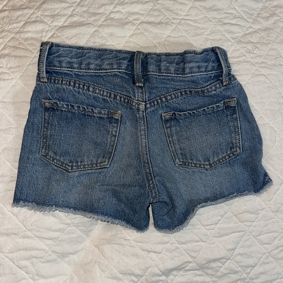 OLD NAVY Hi-Rise Denim Distressed Adjustable Waist Girls Shorts Size 6 - Picture 3 of 5